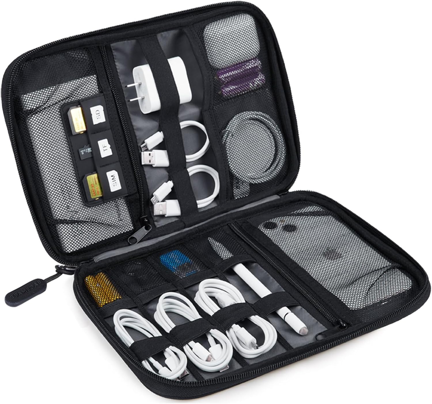 Phone Accessories - Large Electronics Travel Organizer Case, Tech
