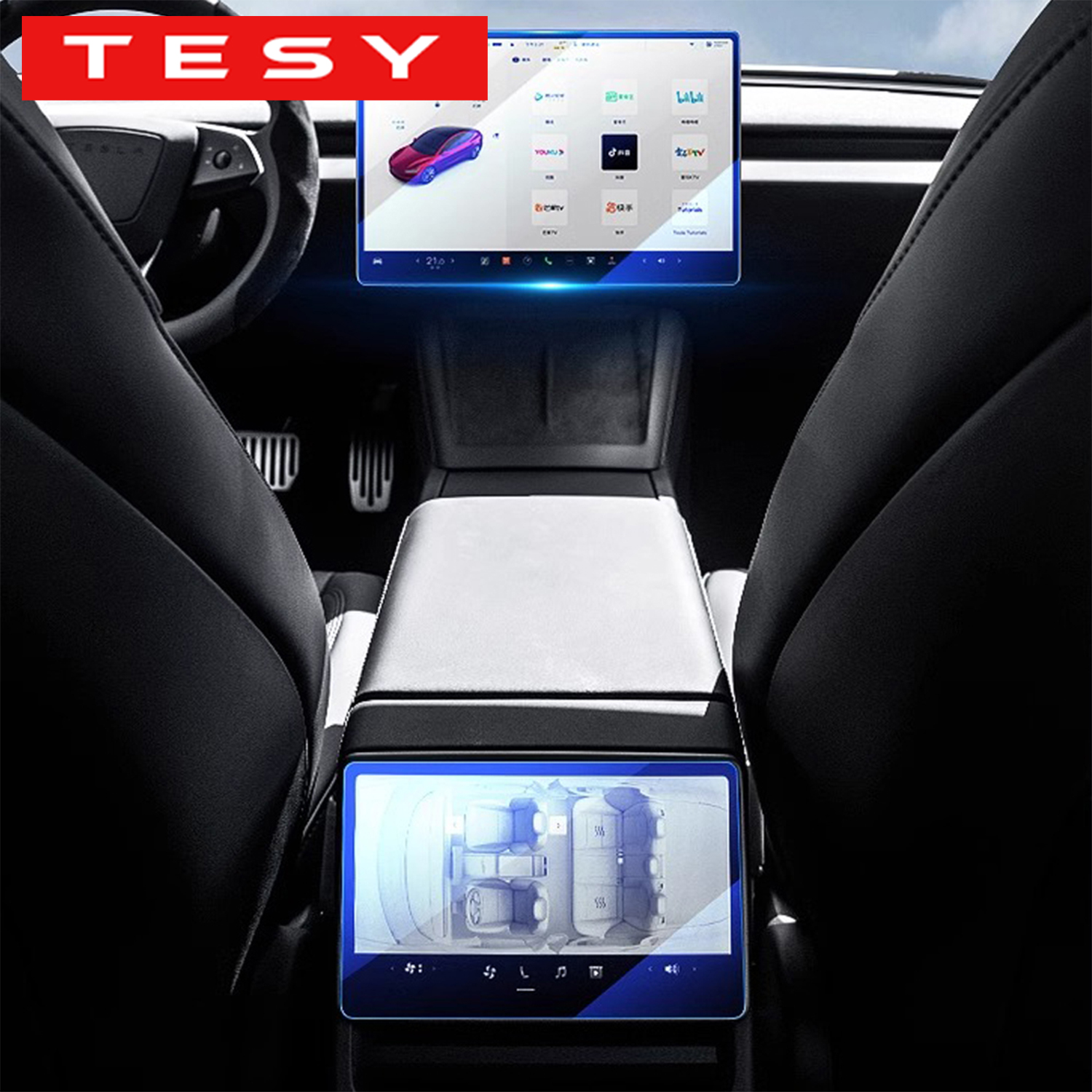 Tempered Glass Screen - TESY Tempered Glass Film Protector for
