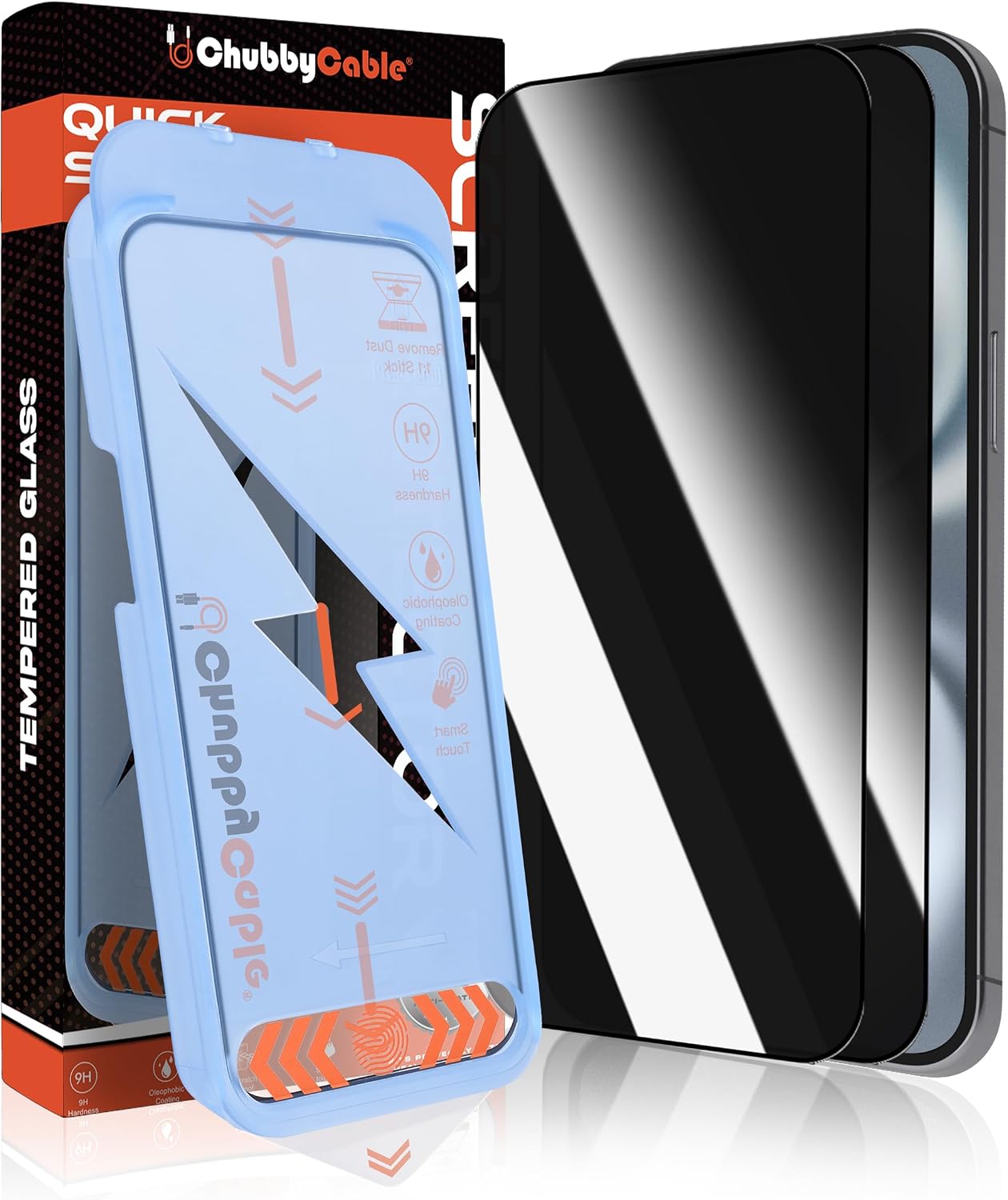 Tempered Glass Screen - 2PCS Privacy Screen Protector for iPhone