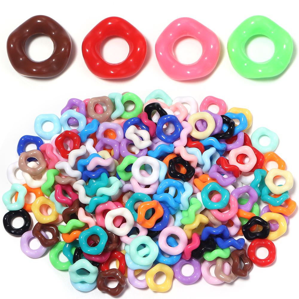 100pcs/lot Colorful Wave Ring  – Phone Accessories Jewelry recenzja i cena