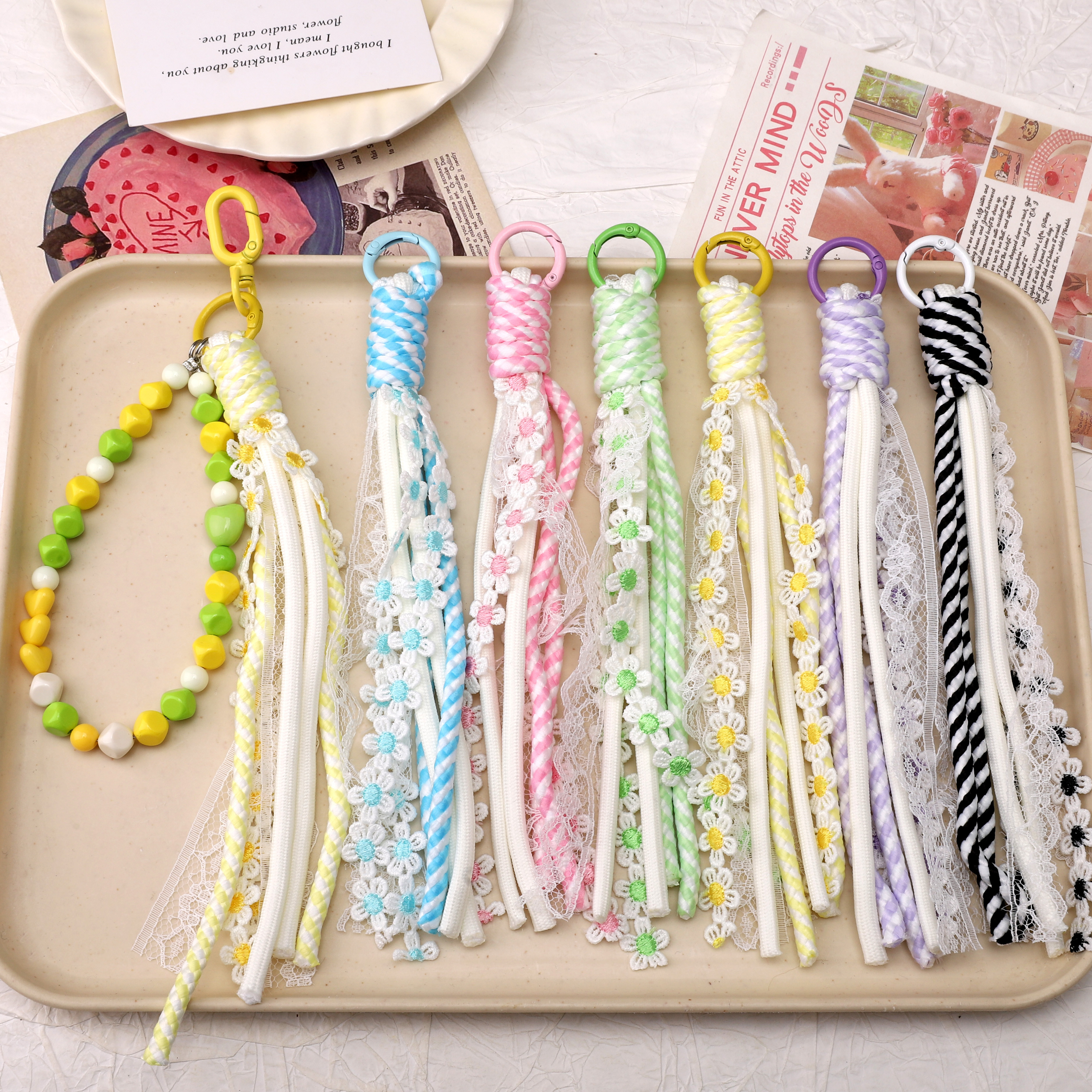 1pc Alloy Keyrings And Polyest – Phone Accessories Jewelry recenzja i cena