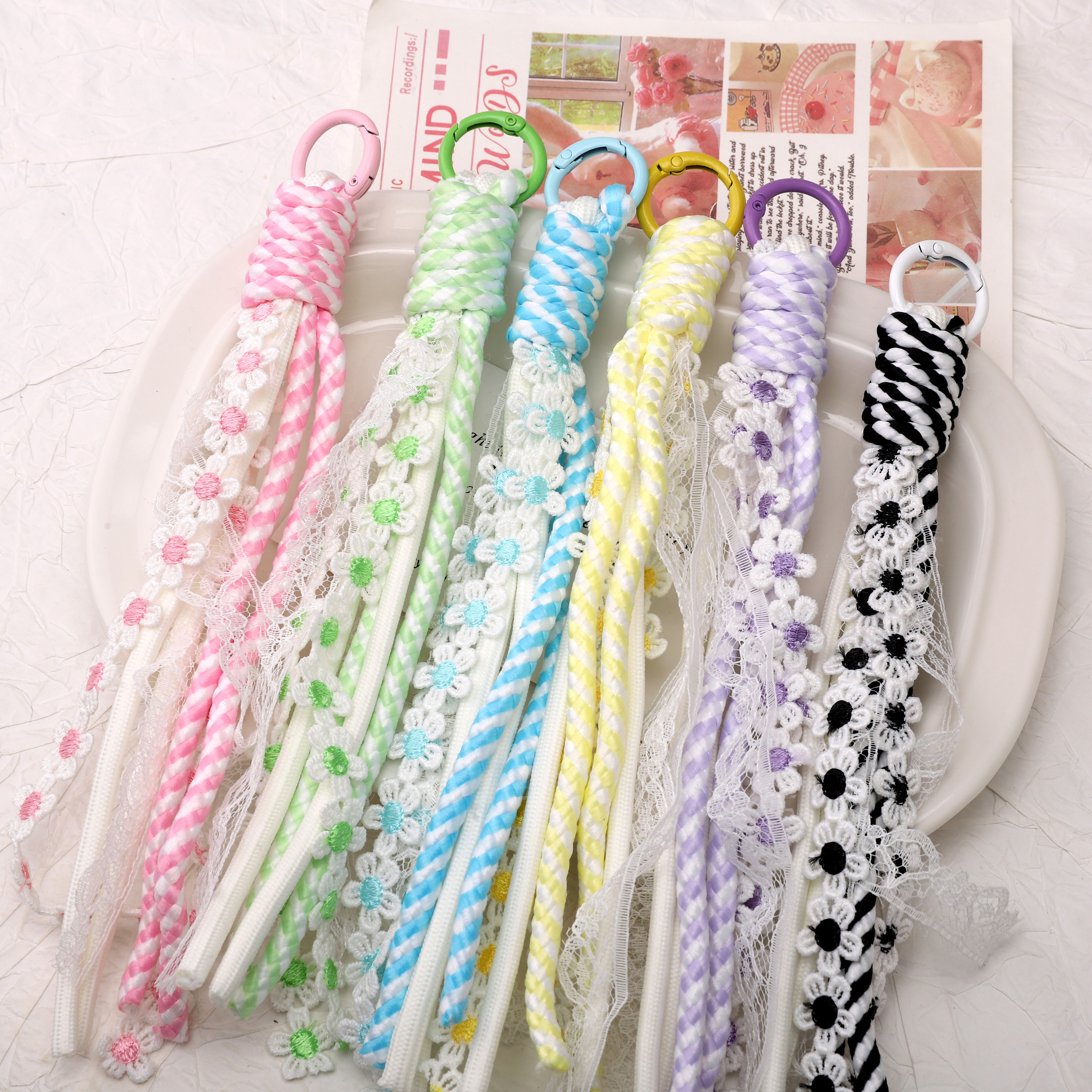 1pc Alloy Keyrings And Polyest – Phone Accessories Jewelry recenzja i cena