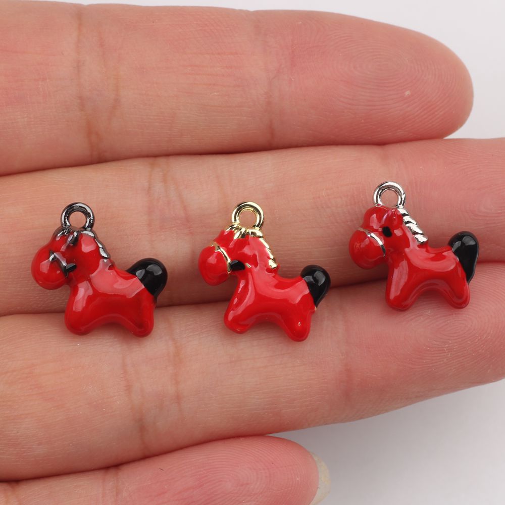 5pcs Cute Small Horse Charms A – Phone Accessories Jewelry recenzja i cena