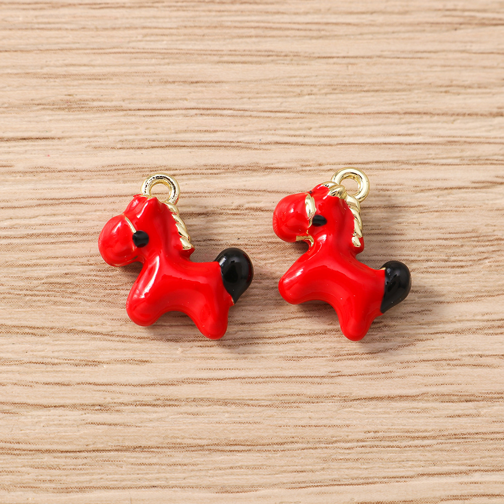 5pcs Cute Small Horse Charms A – Phone Accessories Jewelry recenzja i cena