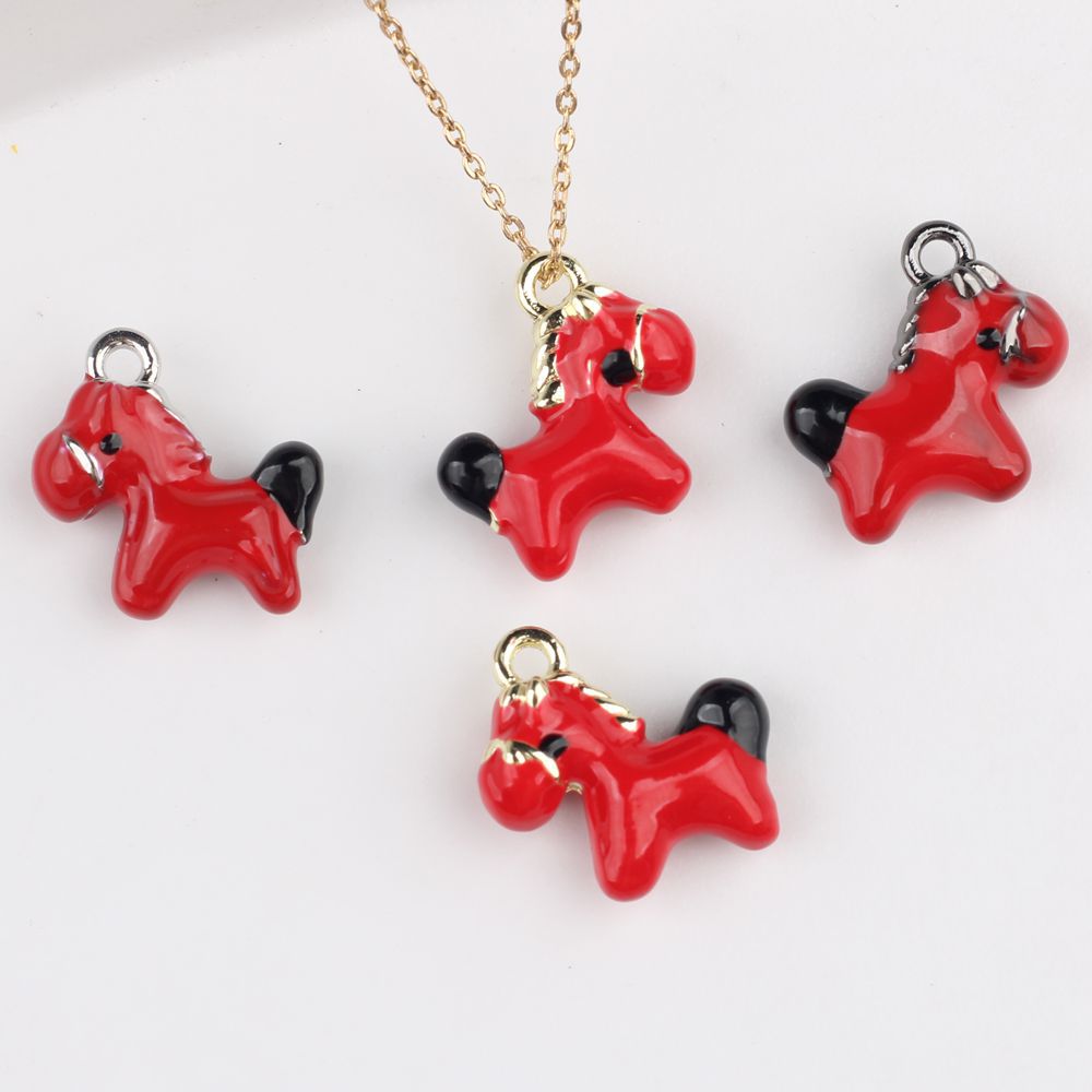 5pcs Cute Small Horse Charms A – Phone Accessories Jewelry recenzja i cena