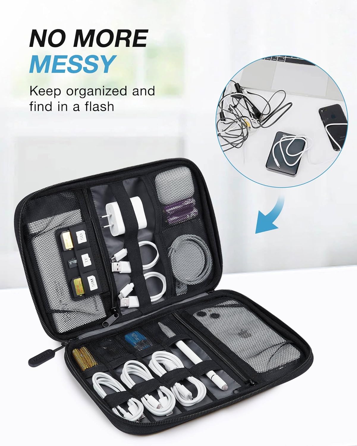 Large Electronics Travel Organ – Phone Accessories recenzja i cena