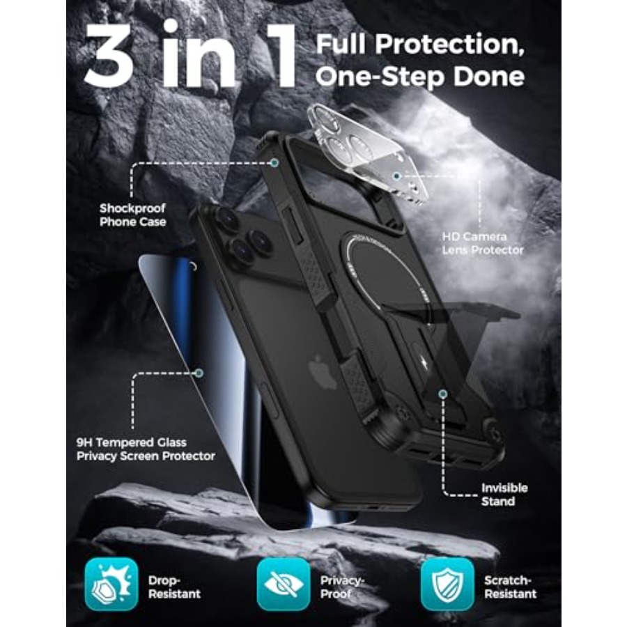 for iPhone 17 Pro Max Case wit – Tempered Glass Screen recenzja i cena