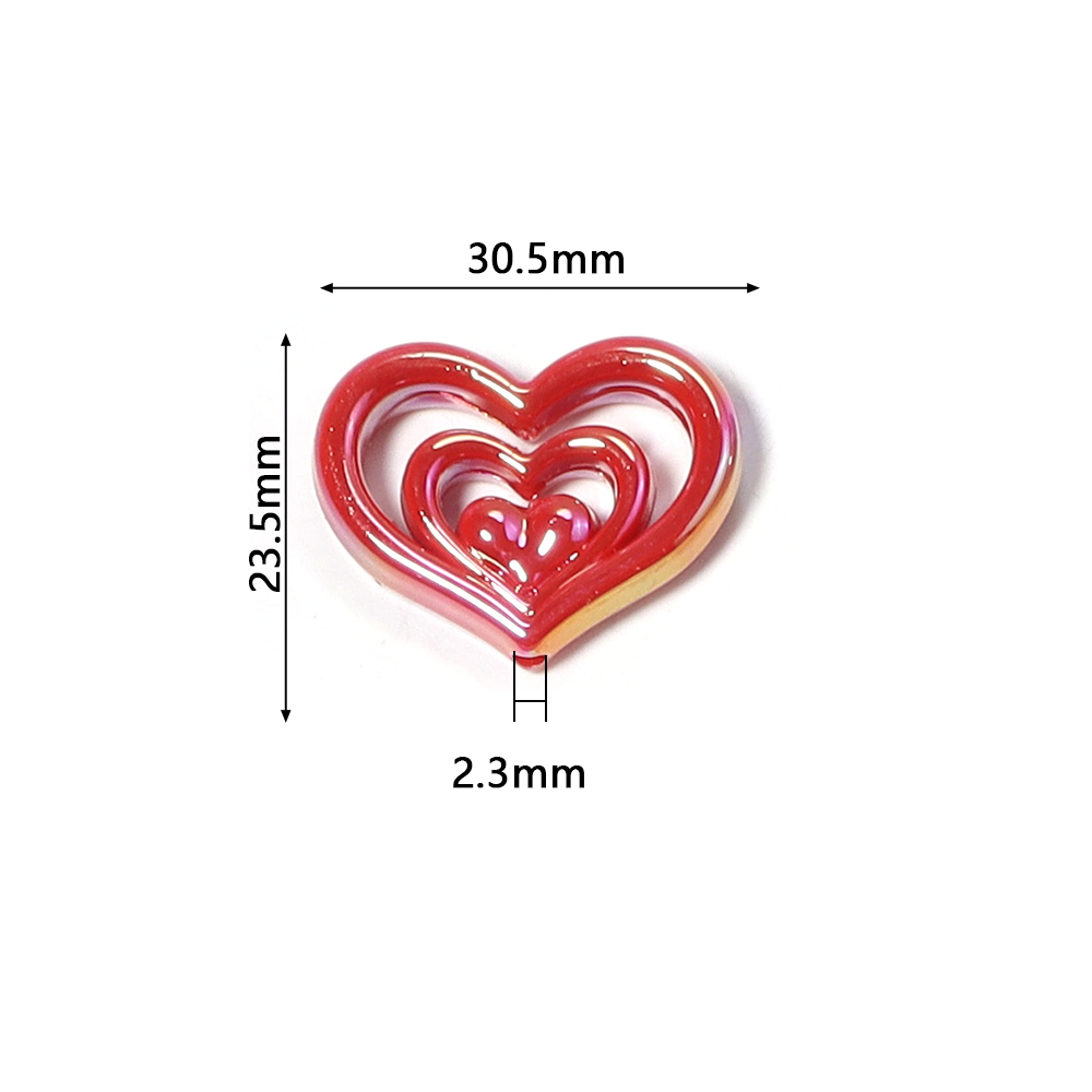 5pcs Acrylic Hollow Heart Bead – Phone Accessories Jewelry recenzja i cena