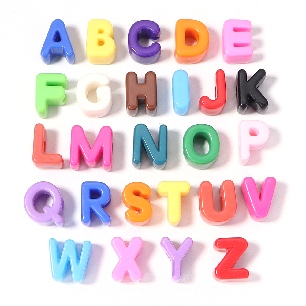 10pcs A-Z Letter Beads Acrylic – Phone Accessories Jewelry recenzja i cena
