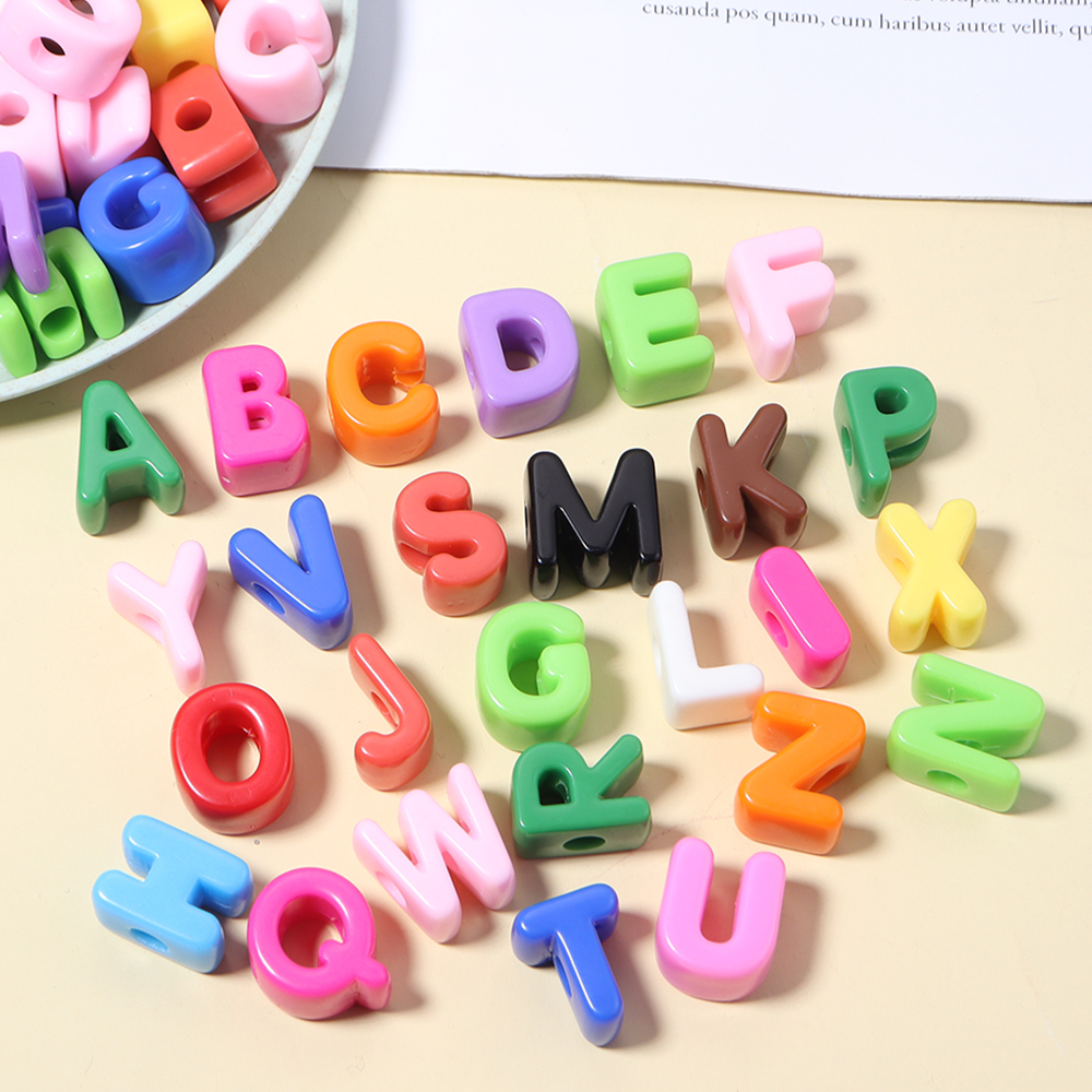 10pcs A-Z Letter Beads Acrylic – Phone Accessories Jewelry recenzja i cena