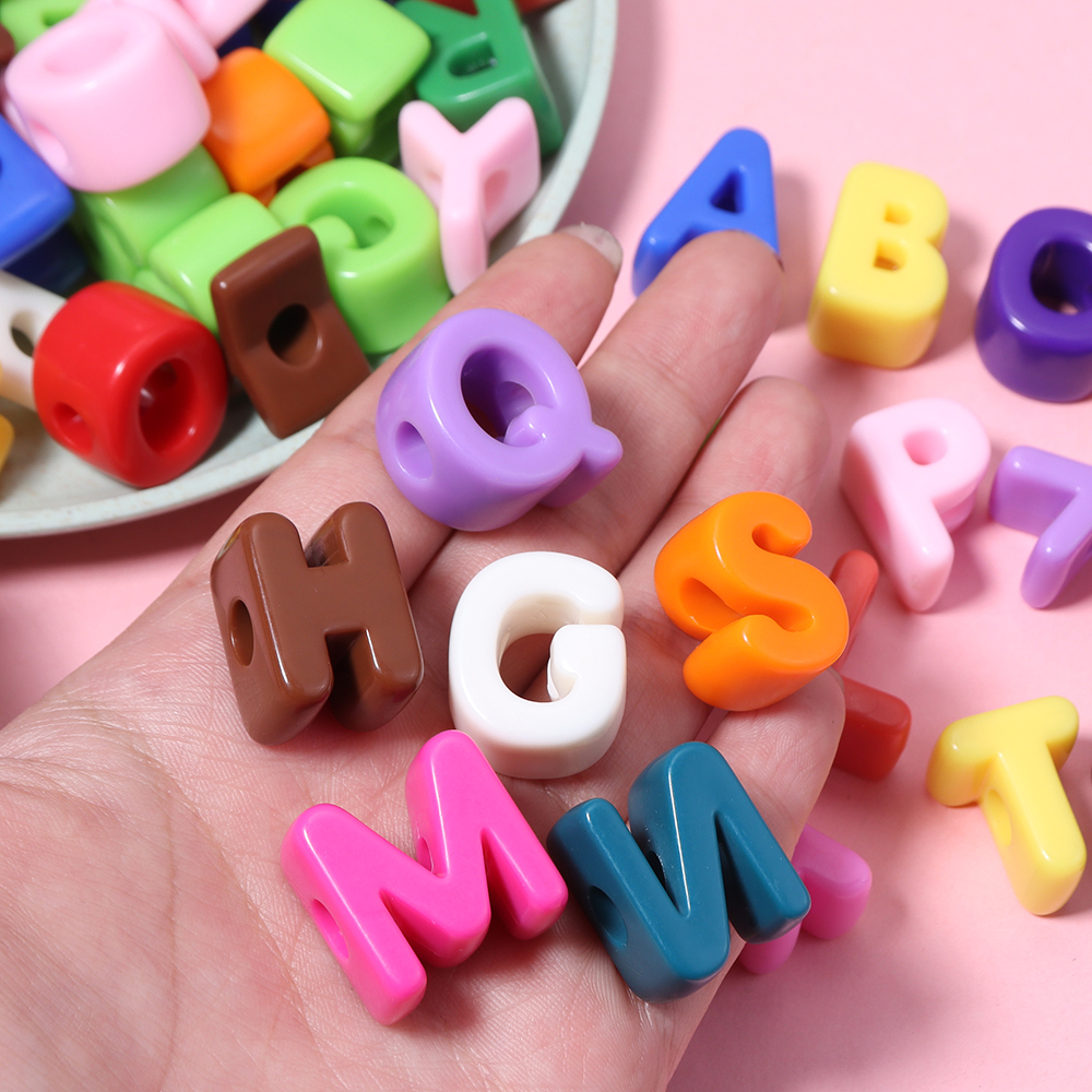 10pcs A-Z Letter Beads Acrylic – Phone Accessories Jewelry recenzja i cena