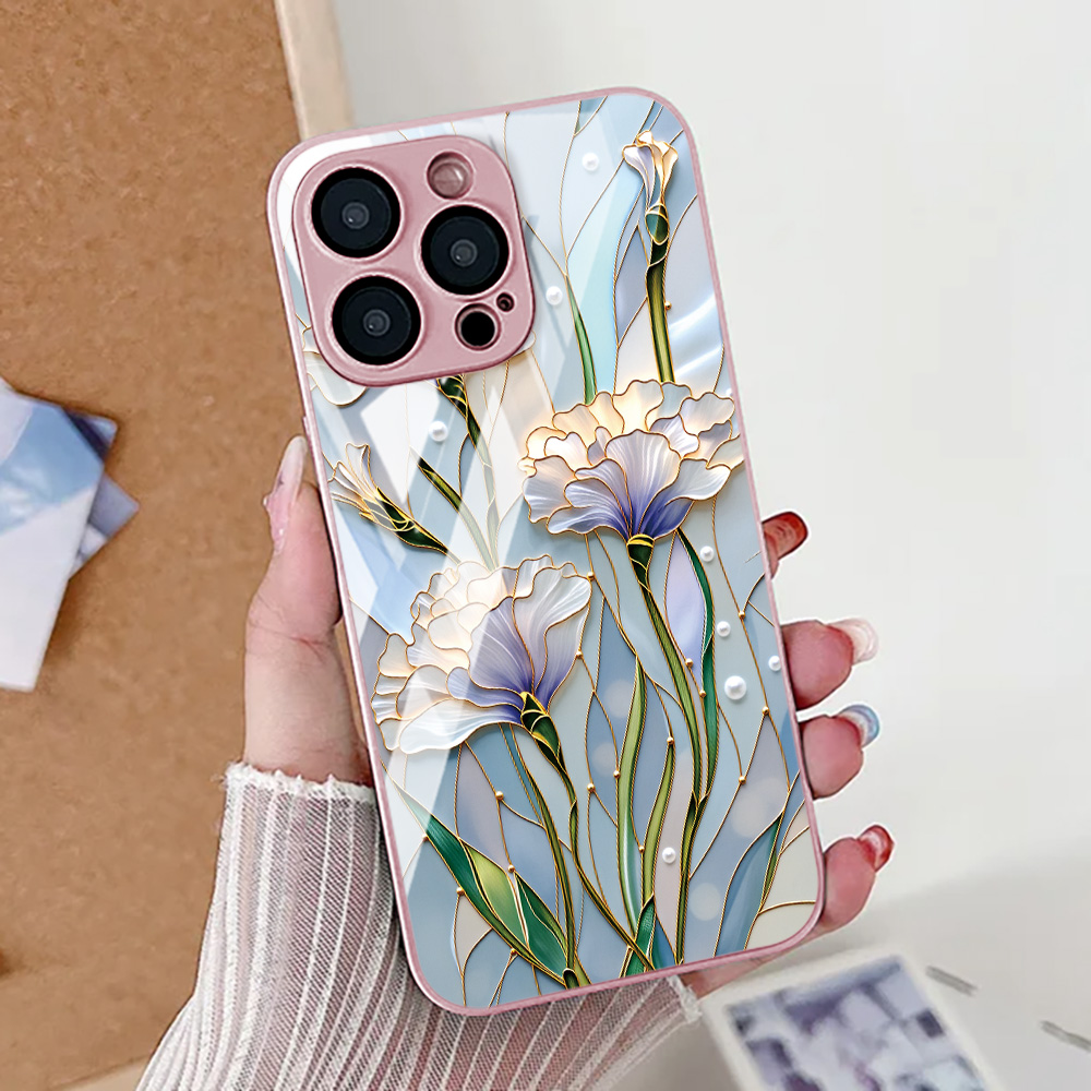 Lotus Flower Phone Case For iP – Tempered Glass Screen recenzja i cena