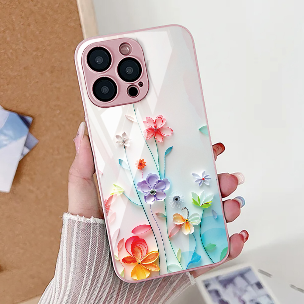 Lotus Flower Phone Case For iP – Tempered Glass Screen recenzja i cena