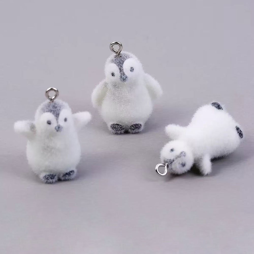 5pcs Flocking Small Penguin Re – Phone Accessories Jewelry recenzja i cena