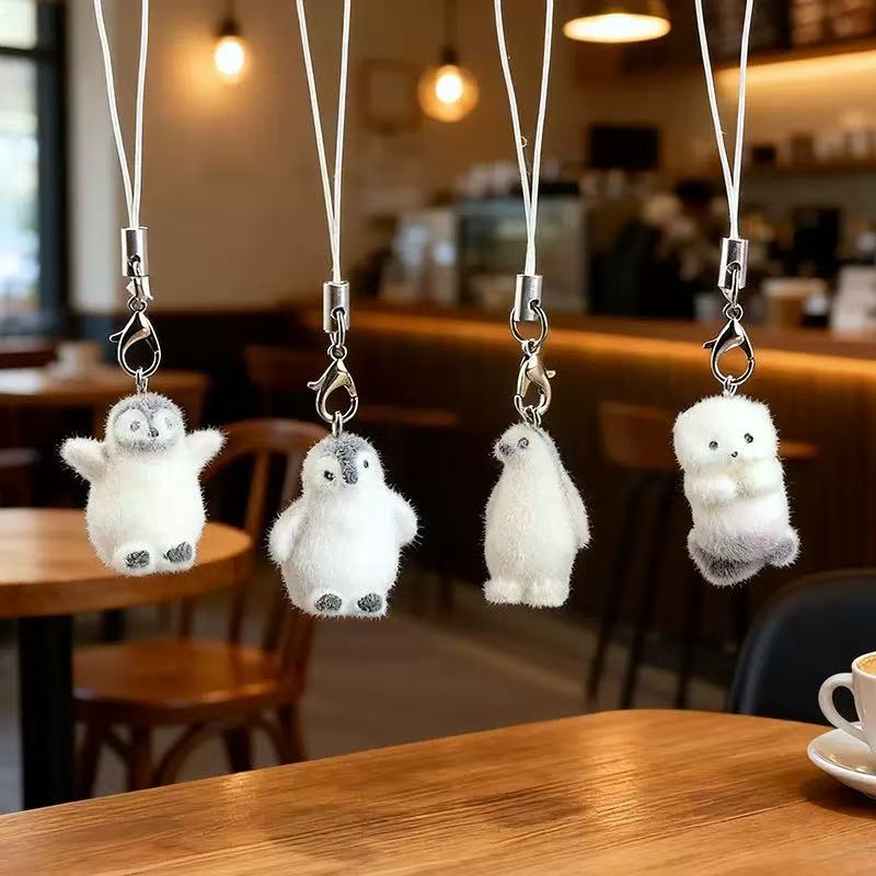 5pcs Flocking Small Penguin Re – Phone Accessories Jewelry recenzja i cena