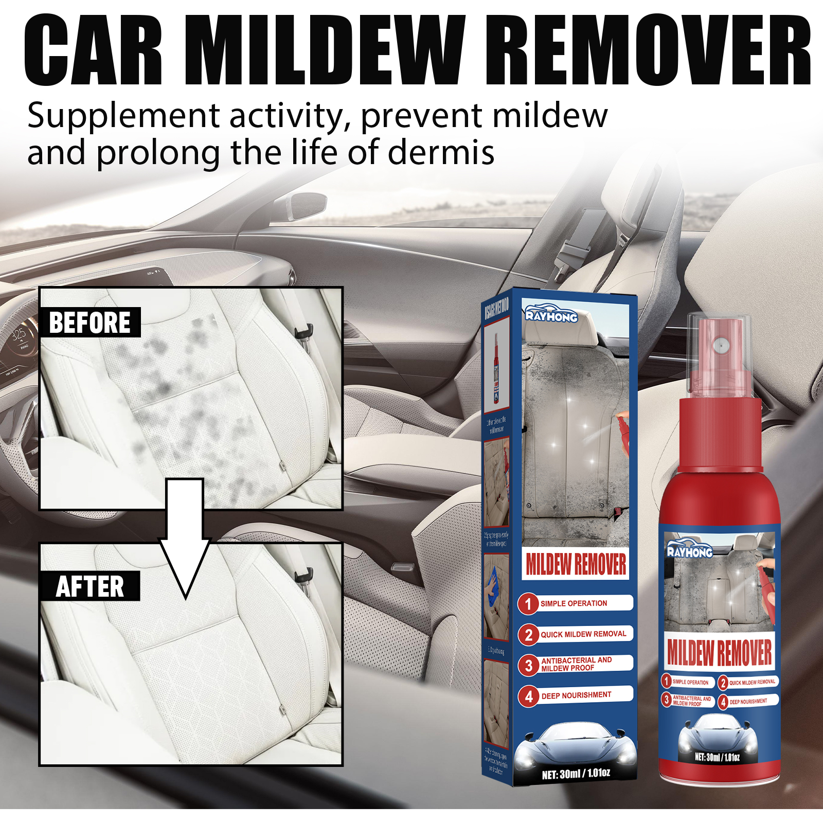 Car Mildew Remover Spray Multi – Screen Cleaner Spray recenzja i cena