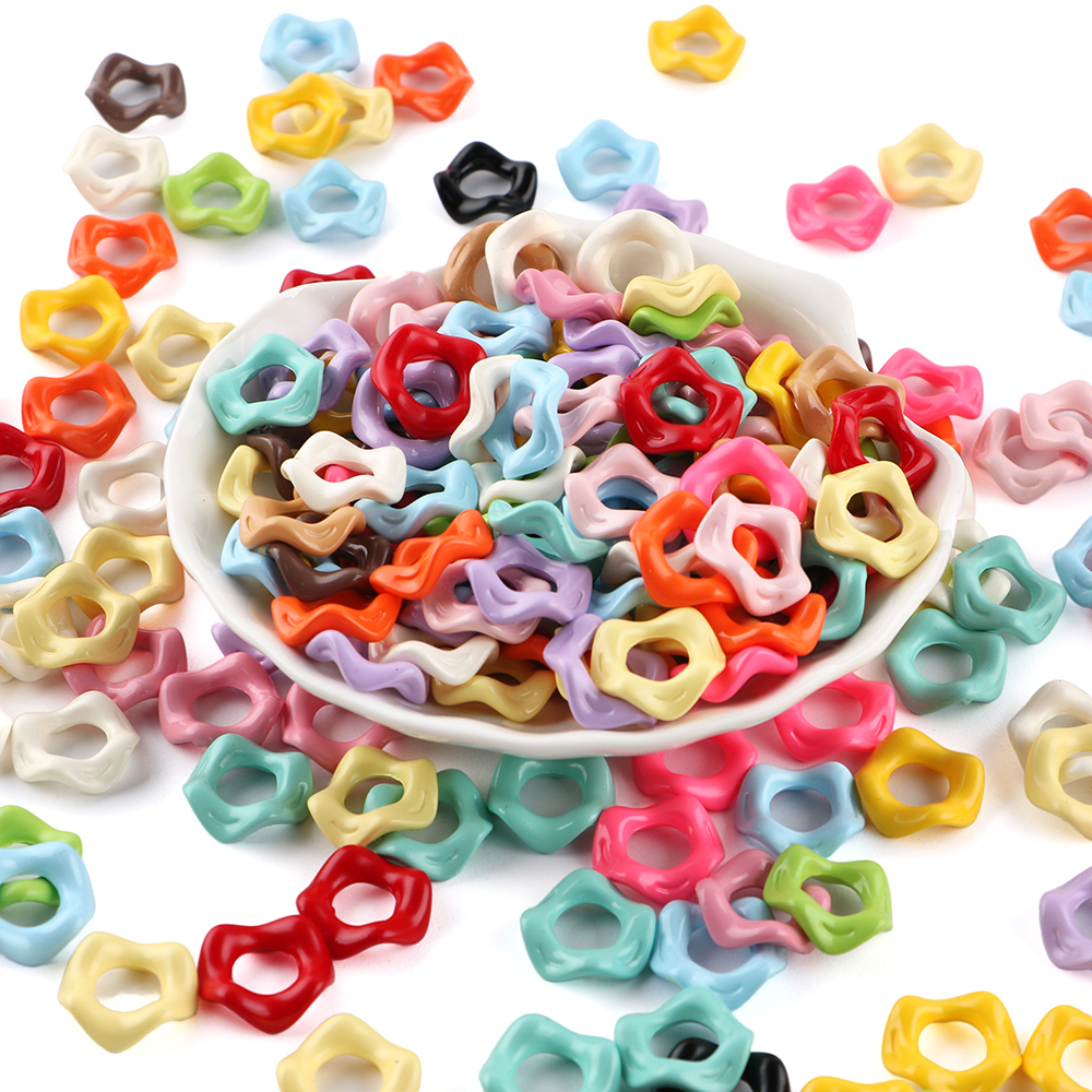 25Pcs15MM Wavy Big Hole Stack  – Phone Accessories Jewelry recenzja i cena